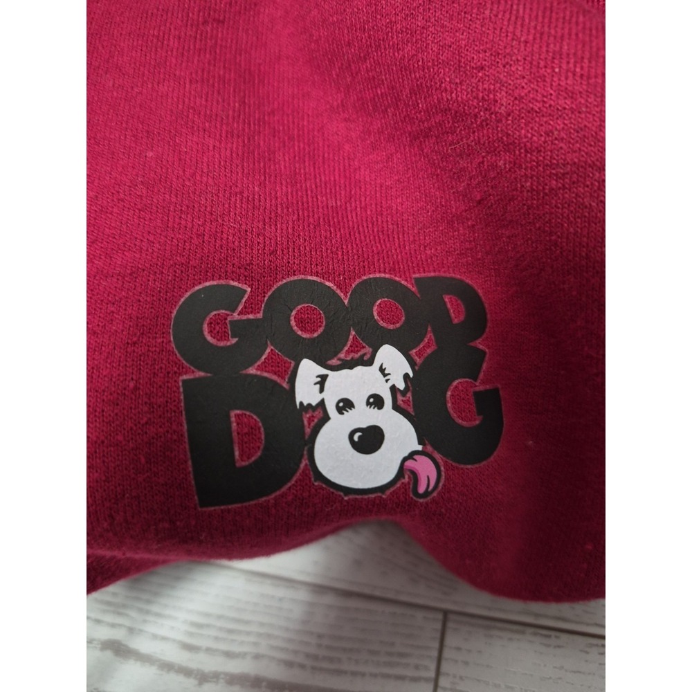 GOOD DOG LIGHTWEIGHT JACKET Hoodie ZIP UP SIZE 2XL with Pockets Maroon - Picture 4 of 7
